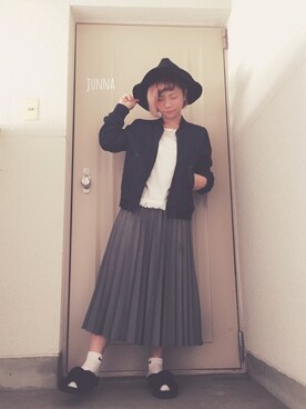 「カオリノモリ」｜「アイテム（デニムジャケット）」を使った、ｊｕｎｎａｎ🐈さん（レディース・146cm）の秋コーディネート
