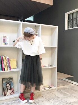 がま子さん（レディース・154cm）の夏コーディネート