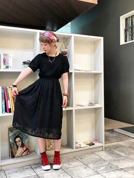 がま子さん（レディース・154cm）の秋コーディネート