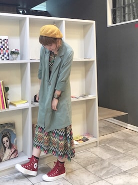 がま子さん（レディース・154cm）の秋コーディネート