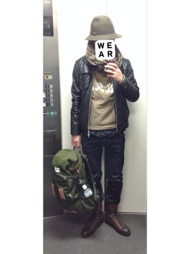 HFさん(メンズ・177cm)の冬コーディネート