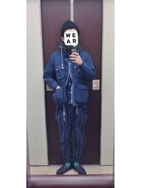 「WEGO（ウィゴー）のアイテム（マウンテンパーカー）」を使った、HFさん（メンズ・177cm）の冬コーディネート