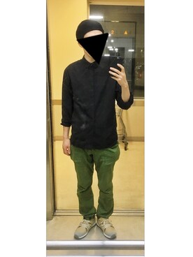 「COLONY 2139（コロニートゥーワンスリーナイン）のアイテム（ハンチング/ベレー帽）」を使った、HFさん（メンズ・177cm）の秋コーディネート