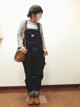 「mina（ミーナ）のアイテム」を使った、たま☆さん（レディース・151cm）の冬コーディネート