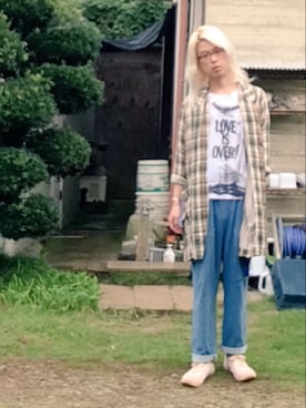 「Ne-net（ネネット）のアイテム（その他アウター）」を使った、しんさん（メンズ・173cm）の秋コーディネート