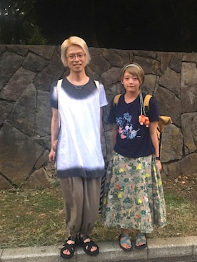 「CABANE de ZUCCa（カバンドズッカ）のアイテム（サンダル）」を使った、しんさん（メンズ・173cm）の夏コーディネート