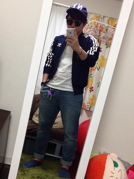 「アイテム（ジャージ）」を使った、爽さん（メンズ・165cm・20代）の春コーディネート