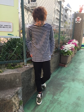 「JULIAN DAVID（ジュリアン デイヴィッド）のアイテム」を使った、クロメさん（メンズ・165cm）の春コーディネート