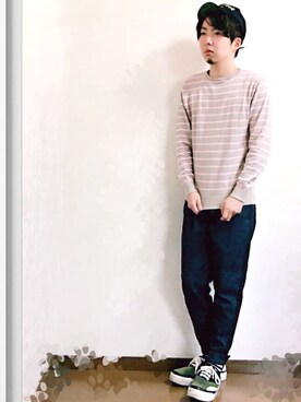 「JULIAN DAVID（ジュリアン デイヴィッド）のアイテム」を使った、クロメさん（メンズ・165cm）の春コーディネート