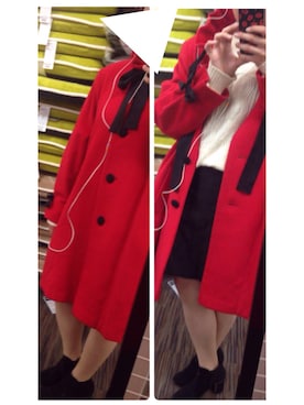 「Marc by Marc Jacobs（マークバイマークジェイコブス）のアイテム（財布/小物）」を使った、ろぼさん（レディース・158cm）の冬コーディネート