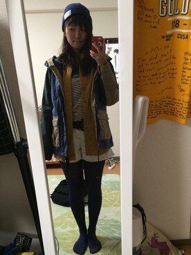 「Laundry（ランドリー）のアイテム（ジャケット/アウター）」を使った、hegさん（レディース・161cm）の秋コーディネート