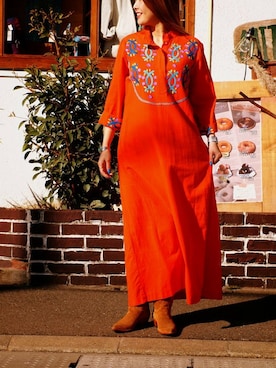 「orange」｜ミタケさん（レディース・164cm）の冬コーディネート