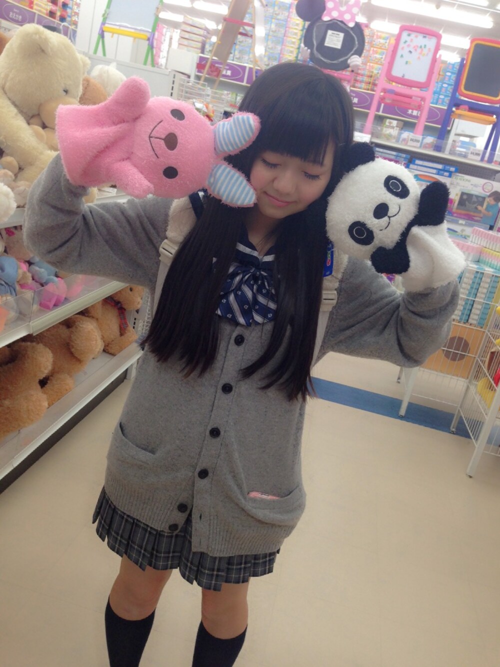 「リボン（その他小物、ブルー系）」を使った、❁Ｓa☺R❣Ñ❁さん（レディース・146cm）の春コーディネートの1枚目の写真