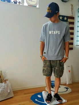 「7月WEAR夏のサンダル祭り」｜「アイテム（キャップ）」を使った、ヴェルさん（メンズ・165cm）の夏コーディネート