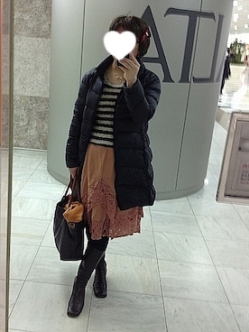 「axes femme（アクシーズファム）のアイテム（ワンピース/ドレス）」を使った、ひろみさん（メンズ・171cm）の冬コーディネート