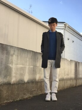 「FREDY&GLOSTER（フレディアンドグロスター）のアイテム（その他アウター）」を使った、かずちきさん（メンズ・173cm）の冬コーディネート