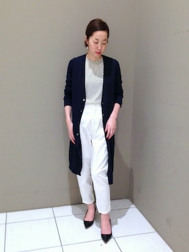 「白カーゴパンツ」｜ritz.さん（レディース・162cm）の春コーディネート
