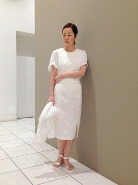「NOMBRE IMPAIR（ノンブルアンペール）のアイテム（その他アウター）」を使った、ritz.さん（レディース・162cm）の春コーディネート