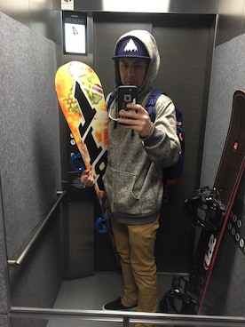 「BURTON（バートン）のアイテム（キャップ）」を使った、KeRaMuoさん（メンズ・181cm）の夏コーディネート