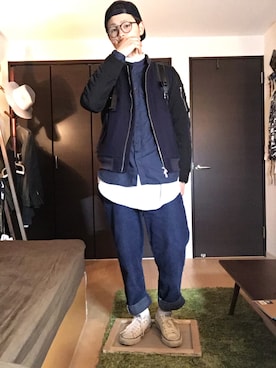 なかがわ。さん（メンズ・174cm）の冬コーディネート