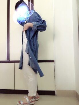 「OZOC（オゾック）のアイテム（オールインワン・サロペット）」を使った、Mosqueen☑️さん（レディース・163cm）の春コーディネート