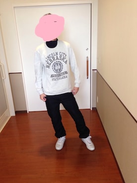 膝小僧さん（メンズ・180cm）の春コーディネート