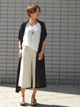 「アイテム（アクセサリー）」を使った、Noripiさん（レディース・157cm）の春コーディネート