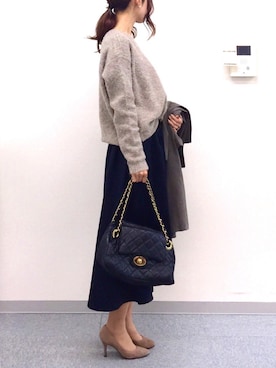 「アイテム（ピアス（両耳用））」を使った、soliさん（レディース・163cm・30代）の秋コーディネート