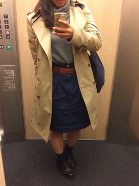 「アイテム（その他トップス）」を使った、ゆみさん（レディース・156cm）の秋コーディネート