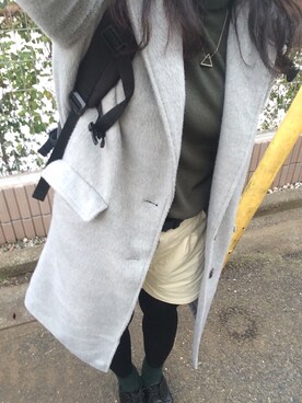 「みどり」｜「アイテム（チェスターコート）」を使った、ゆみさん（レディース・156cm）の冬コーディネート