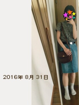 「MANGO（マンゴ）のアイテム（アクセサリー）」を使った、わこさん（レディース・159cm）の秋コーディネート