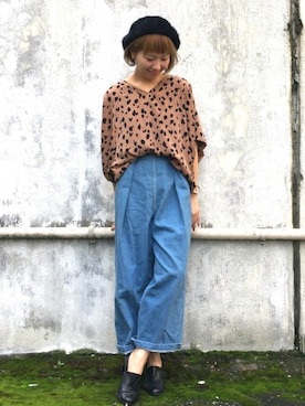 「J.FERRY（ジェイフェリー）のアイテム」を使った、KUBOさん（レディース・157cm）の秋コーディネート