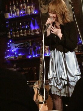 「靴下屋（クツシタヤ）のアイテム（タイツ/ストッキング、ブラウン系）」を使った、maiさん（レディース・163cm）の秋コーディネート