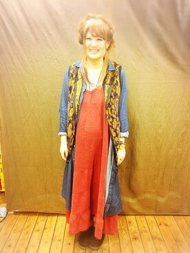 「アイテム（シャツワンピース）」を使った、maiさん（レディース・163cm・20代）の冬コーディネート
