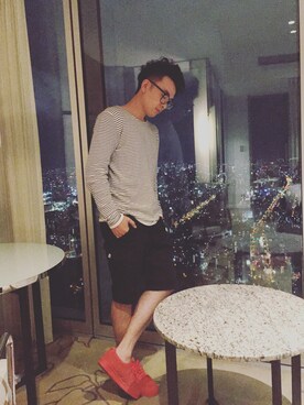 「NHIZのアイテム」を使った、Skyr_Lvさん（メンズ・178cm）の秋コーディネート
