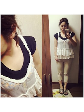 ぴよこさん（レディース・154cm）の夏コーディネート