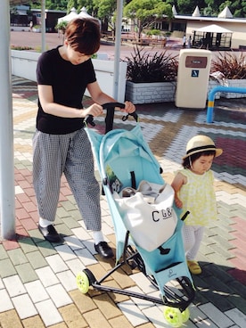 「apuntob（アプントビー）のアイテム」を使った、rieさん（レディース・160cm）の夏コーディネート