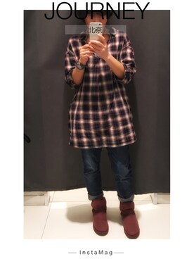 「Luxe（リュクス）のアイテム」を使った、🌲song🌲さん（レディース・155cm）の秋コーディネート