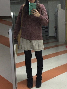 「アイテム（シャツワンピース）」を使った、ゆいさん（レディース・153cm・20代）の秋コーディネート