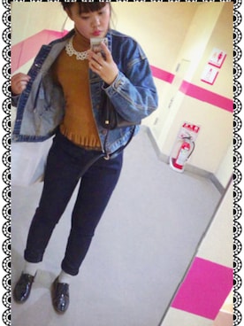 「Honeys（ハニーズ）のアイテム（ドレスシューズ）」を使った、KA13さん（レディース・156cm）の冬コーディネート