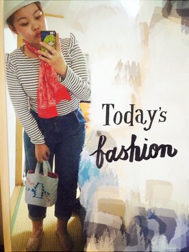 「マムジーンズ」｜KA13さん（レディース・156cm）の春コーディネート