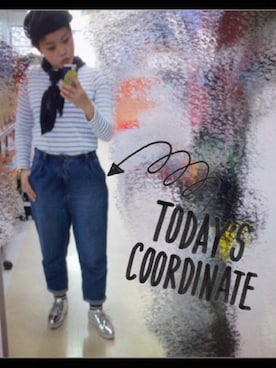 「マムジーンズ」｜KA13さん（レディース・156cm）の春コーディネート