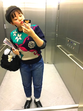 「Honeys（ハニーズ）のアイテム（ドレスシューズ）」を使った、KA13さん（レディース・156cm）の秋コーディネート