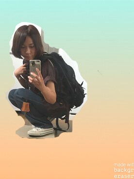 「CONVERSE（コンバース）のconverse（コンバース） ALL STAR OX（オールスターOX）（スニーカー）」を使った、さとみさん（レディース・151cm）の夏コーディネート