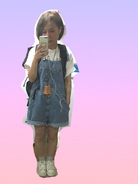 「CONVERSE（コンバース）のconverse（コンバース） ALL STAR OX（オールスターOX）（スニーカー）」を使った、さとみさん（レディース・151cm）の夏コーディネート