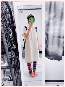 「チチカカ」｜「アイテム（レギンス/スパッツ）」を使った、@kaaさん（レディース・164cm）の夏コーディネート