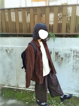 「POINTER（ポインター ）のアイテム」を使った、さなこ。さん（レディース・154cm）の秋コーディネート