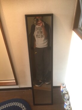 「アイテム（ジャージ）」を使った、おーてぃむさん（メンズ・174cm・20代）の秋コーディネート