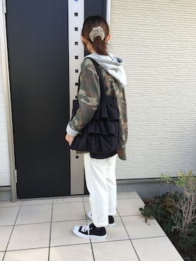 「CONVERSE（コンバース）のCONVERSE コンバース ジャック パーセル / JACK PURCEL（スニーカー）」を使った、maco..さん（レディース・160cm）の冬コーディネート