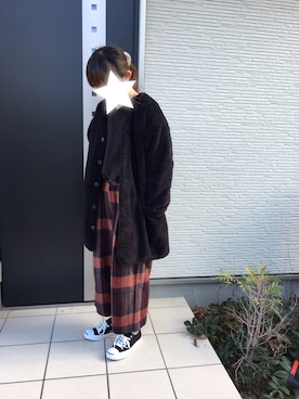 「CONVERSE（コンバース）のCONVERSE コンバース ジャック パーセル / JACK PURCEL（スニーカー）」を使った、maco..さん（レディース・160cm）の冬コーディネート